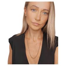 Catena a maglie Belcher in oro rosa 9ct vintage in vendita su 1stDibs