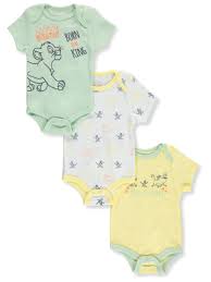 Disney The Lion King Baby Boys Born To Be King 3 Pack Bodysuits Newborn Walmart Com
