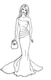 You would be able to help her choose colors. Barbie Dolls Fashion Coloring Pages Barbie Coloring Pages Barbie Drawing Princess Coloring Pages