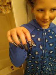 Twilight inspired nail art design