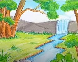 40 Contoh Gambar Pemandangan Alam Yang Mudah Ditiru Blog Desain Teknologi