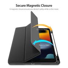 Auris Leather Magnetic Slim iPad Case For iPad Pro 12.9 Series/11 Pro  Series/ Air Series/5-10 Gen