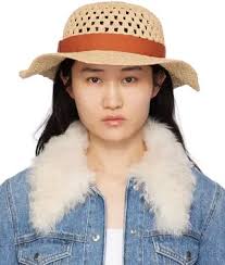 Jacquemus Beige Le Raphia 'Le Bob Ficiu' Hat