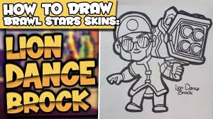 Star power the impact of brock's attack sets the ground on fire. How To Draw Brawl Stars Skins Lion Dance Brock Bull Skin Lextonart Youtube
