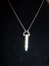 Solid 999 Fine Silver 22 Lr Bullet Pendant On A Sterling Silver Chain Silver Bullet Jewelry Bullet Jewelry Fine Silver