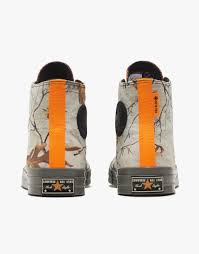 Unisex Converse Realtree X Chuck 70 Gtx High White Flash Orange Shoes Converse