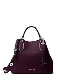 Michael Michael Kors Brooklyn Large Grab Leather Tote Damson Accessorising Brand Name Designer Handbags For Carry Wear Share If You Care Handbags Michael Kors Large Leather Tote Leather Tote