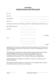 Sie sichert den vermieter gegen möglicherweise entstehende ansprüche aus dem mietvertrag ab. Https Tilsen Eu Pdf Selbstschuldnerische Buergschaft Pdf