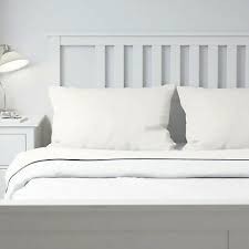 Ikea Puderviva King Bed Sheet Set Flat Fitted 2 Pillowcases 100 Linen White Ebay In 2020 Bed Sheet Sets King Bed Sheets White Sheet Set