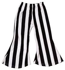 Black And White Striped Bell Bottom Jeans Boho Bell Bottoms Black White Stripe Boho Bell Bottoms Bell Bottoms Black And White Romper