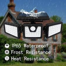 When you set up your camera, you adjust the brightness, motion activation sensitivity, and auto timer. 74led Solar Lights Outdoor Motion Sensor Solar Security Lights With Three Head Spotlights Waterproof Rotatable Solar Wall Lights Outdoor Buy At A Low Prices On Joom E Commerce Platform