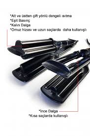 Saç maşalarının ince ve kalın yapıda olanları bulunur. Hairens Hrs 110 Titanyum Derin Wag Masasi
