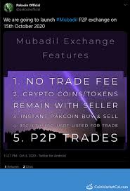 P2p exchange platforms act as an escrow service provider. Mubadil P2p Exchange Pakcoin Event Coinpaprika