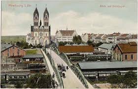 Die Blaue Brucke Wiwili Brucke Um 1900 Historisches Freiburg Freiburg Freiburg Im Breisgau Herz Jesu