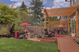 However, as long as you were to follow the installation specifications you would be able to have it on a deck, or near a pergola. Fire Pit Water Feature Pergola Paver Courtyard Klassisch Patio Portland Von Paradise Restored Landscaping Exterior Design Houzz