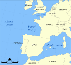 Diamond Jubilee Of Travel Fifty Voyages 1957 2012 Bay Of Biscay France Map Sailing Day