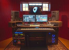 Finally Building My New Studio Desk Gearslutz Com Music Studio Room Recording Studio Desk Studio Desk