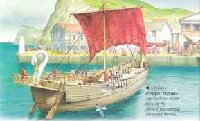 Roman Merchant Ship Entering Port Ancient Rome Roman Empire Roman History