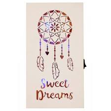 » the frame and the background are both 100% wood. Sweet Dreams Light Up Sign 35644 Interior Decor Lighting Rosefields
