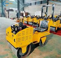 1 Ton Steel Soil Compactor Small Mini Vibrating Pneumatic Road Roller