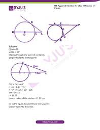 Prove theorems using coordinate geometry. Ml Aggarwal Solutions For Class 10 Chapter 15 Circles Get Free Pdf