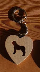 Porte Clef Animaux En Bois Porte Clef Coeur Et Chien Saint Bernard Ou Golden Retriever Porte Clef Bijoux En Bois Bois