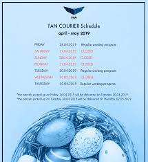 Întrunirea națională fan courier 2019. Fan Courier Easter Schedule Fan Courier