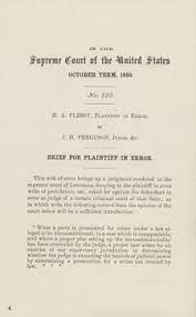 Plessy V Ferguson Primary Documents In American History Virtual Programs Services Library Of Congress