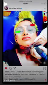 The Snow Rappergirl with Snow Tattoo