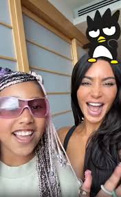 North West twins with mom Kim Kardashian as pair show off their new wild  nail makeover with Hello Kitty features