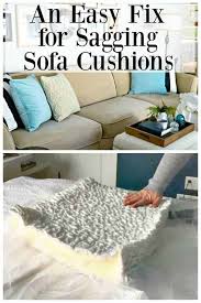 how to fix sagging couch cushions 