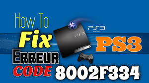 Please check r/ps3's posting guidelines below before posting or commenting! How To Fix Ps3 Error Code 8002f334 Youtube