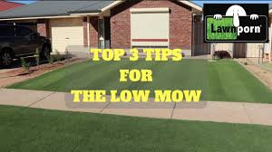 Cutting below the minimum cutting height for your grass type will only weaken the grass and allow for weed invasion. Top 3 Tips For The Low Mow Youtube