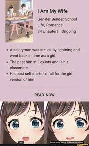 My Gender Bender School Life Romance 34 Chapters I Ongoing A Salaryman Was Struck By Lightning And Went Back In Time As A Girl The Past Him Still Exists