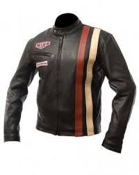Man Leather Jacket Steve Mcqueen Style Moda Masculina Roupas Moda
