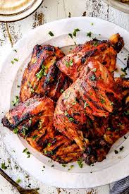 Up Close Top View Of Tandoori Chicken Indian Recipe With Marinated Chicken Legs Stacked On A White Plat Indian Chicken Recipes Tandoori Recipes Chicken Recipes