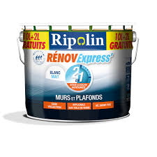 Peinture Murs Et Plafonds Ripolin Blanc 10 L 20 Gratuit Peinture Mur Plafond Blanc Magasin Leroymerl Peinture Mur Et Plafond Plafond Toile De Verre
