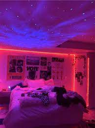 Giving my room a makeover :') hello my friends it's nina i missed you . 60 Led Bedroom Aesthetic Ideas Led Lighting Bedroom Neon Room Bedroom Aesthetic