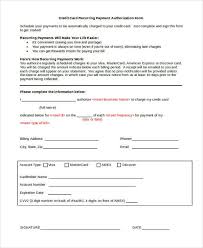 Authorization for credit card use. Free 27 Sample Authorization Forms In Ms Word