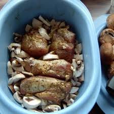 Schweinefilet Mariniert Mit Frischen Pilzen Uberbacken