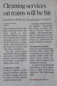 Funds Cruch In Southern Railways Cleaning Services On Trains To Be Hit Customize your own cleaning booking system. localcircles