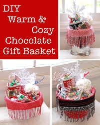 Last Minute Diy Birthday Gift Basket Ideas Warm Cozy Chocolate Gift Basket Diy Gift Link Party Chocolate Gifts Basket Chocolate Gift Baskets Diy Hot Chocolate Gift Basket