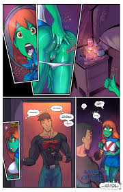 Porn comics with Miss Martian. A big collection of the best porn comics 