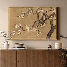 Amazon.com: HongFengtang Chinese Rice Paper Print China Flower And Bird Bamboo Frame 19.5 X 35.8 Inches (A)