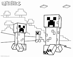 Minecraft coloring pages, a large collection for free printing. Creeper Coloring Page Bmo Show