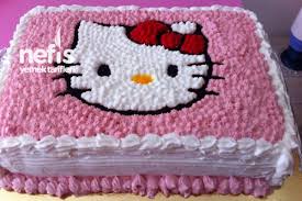 Hello Kittyli Dogum Gunu Pastasi Tarifi Nasil Yapilir 970 Kisinin Defterindeki Bu Tarifin Resimli Anlatimi Ve Dogum Gunu Dogum Gunu Pastasi Tarifleri Tarifler