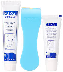 Chemical burns from hair depilatory creams, also known as hair removal creams, can be painful and leave a red rash and sometimes blisters on the affected area 2. Buy Surgi Cream Hair Remover Extra Gentle Formula For Face 1 Ounce Tubes Pack Of 3 Online In Hungary B00138q4v2