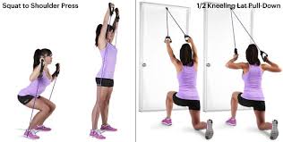 Place a power resistance band under your heels and pull the loop up over your head so it rests across the back of your shoulders. Try This 15 Minute Full Body Workout Using Sklz Resistance Bands Self