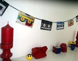 70s Or 80s Party Decoration Retro Cassette Tape Bunting 160cm 80s Party Decorations 80s Theme Party 70s Party Decorations