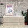 Cream coloured lacquered bedroom furniture. 3